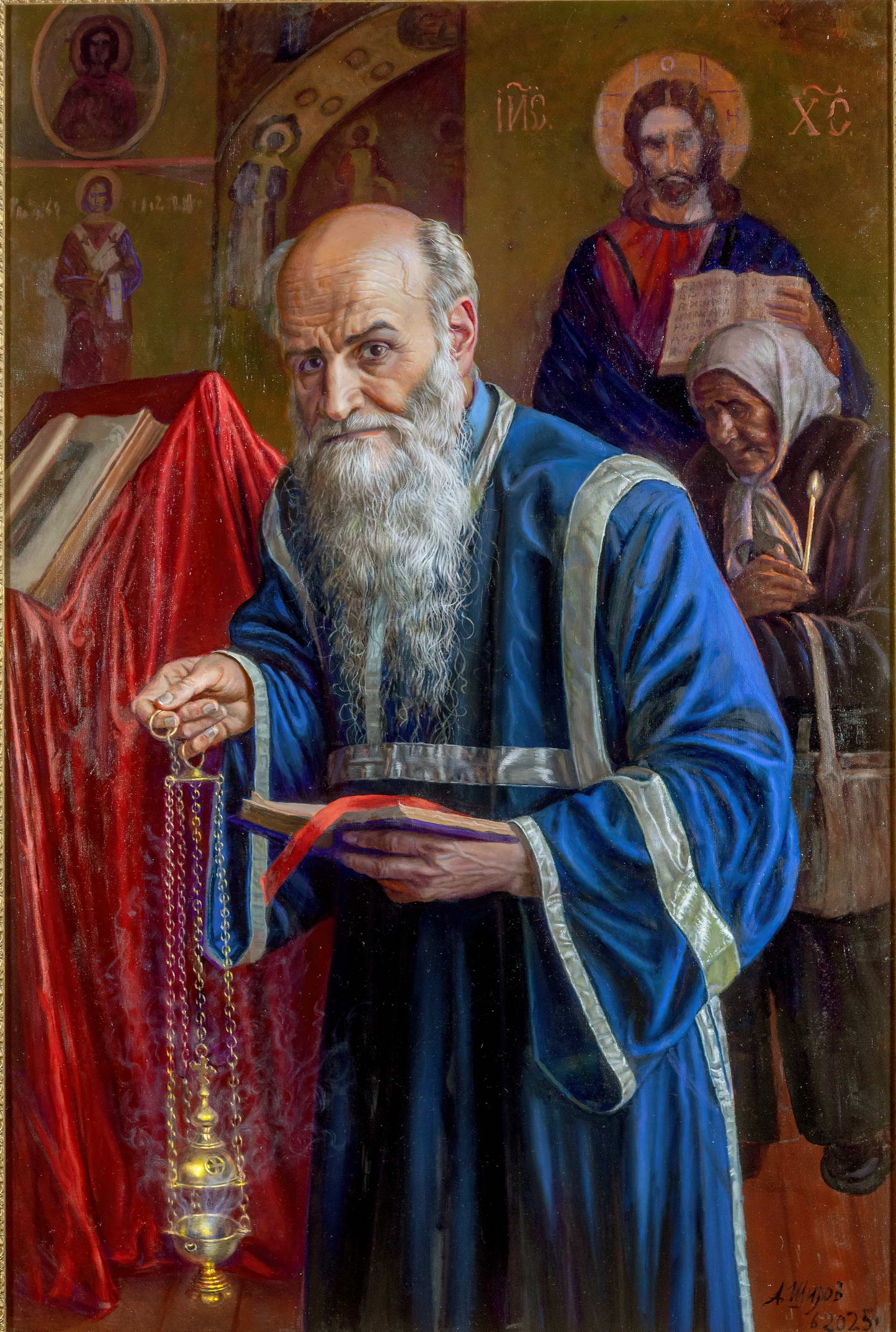 Алтарник Артемий. Холст, масло. 2025 г.