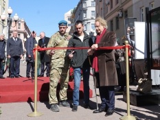 3 мая на улице Арбат состоялась Торжественная церемония открытия Патриотической выставки произведений Героя труда Российской Федерации, Народного художника СССР, академика РАХ А.М. Шилова «Они сражались за Родину!». 